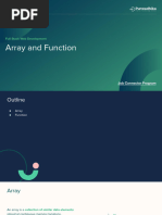 Array and Function