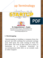 65-50+ Startup Terminology Compiled by DR Kalpesh Gupta