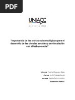 Importancia de Las Teorías Epistemológicas para El Desarrollo de Las Ciencias Sociales y Su Vinculación Con El Trabajo Social