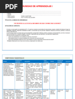 Unidad de Aprendizaje 01 4º