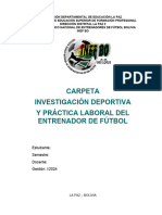 Carpeta de Investigación Deportiva y - Práctica - Laboral