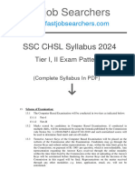 SSC CHSL Syllabus