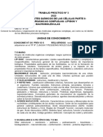 Trabajo Práctico #3 2022 Componentes Químicos de Las Células Parte Ii: Moléculas Orgánicas Complejas: Lípidos Y Macromoléculas