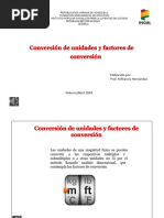 Conversión de Unidades y Factores de Conversion Con Audio