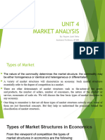 Unit 4, Market Analysis