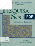 Pesquisa Social - Métodos e Técnicas - Roberto Jarry Richardson Et Al