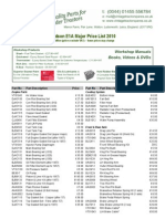 Fordson Major Parts