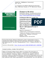 Independence and Its Impediments: Diasporic Communities Inahmadou Kourouma 'S 'Les Soleils Des Independances' and Sunil Gangopadhyay'S 'Arjun'