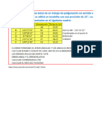 Ejercicio Topografia Hallar Coordenadas