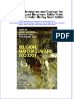 Full Ebook of Religion Materialism and Ecology 1St Edition Sigurd Bergmann Editor Kate Rigby Editor Peter Manley Scott Editor Online PDF All Chapter