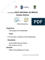 6.0 Corrosión y Deterioro de Los Materiales