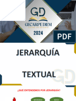 Comprensión Lectora - Jerarquía Textual