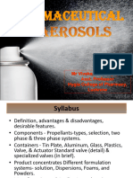 Unit-5 Industrial Pharmacy Pharmaceutical Aerosol Part-2