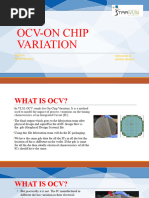 Ocv-On Chip Variation: Presented by Sriram Srinath Mentor Mubeena Banu