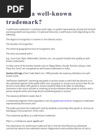 What Is A Well-Known Trademark?