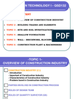 Topic 1 - Construction Industry