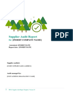 Preferred by Nature DD-14 Supplier Audit Report Template V4.0