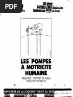 Les Pompes A Motricite Humaine: de L'eau