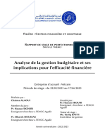 Analyse de La Gestion Budgetaire Et Ses