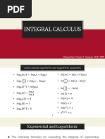 Exponential and Logarithmic Integration