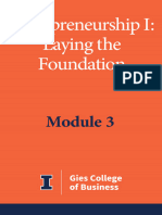 Entrepreneurship I Laying The Foundation Module 3