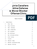 Virginia Cavaliers Packline Defense Mover Blocker Offense Clinic