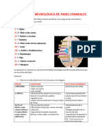 Evaluación Neurológica de Pares Craneales