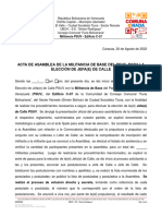 Acta de Asamblea de Elección de Jefatura de Calle - Acta Nro - 44