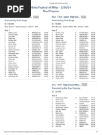 Hoka Festival of Miles Heat Sheets