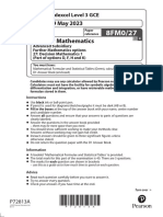 2306 8FM0 27 AS Decision Mathematics 1 - June 2023 PDF