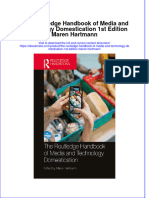 Full Ebook of The Routledge Handbook of Media and Technology Domestication 1St Edition Maren Hartmann Online PDF All Chapter