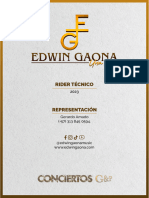 Rider Técnico Edwin Gaona