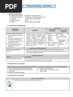 Sesión Matemática 4E Problemas de Adición y Sustracción Martes 28 Mayo