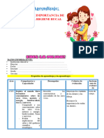 1° Sesión Día 4 Cyt Conocemos La Importancia de Practcar La Higiene Bucal