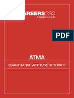 ATMA Quantitative Aptitude Section B