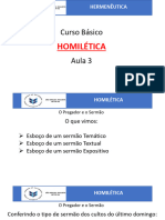 Homilética - Aula 3