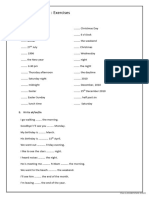 Prepositions of Time - ON - IN - AT