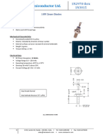 Zener Diode 10 Watt, 6.8V, 5%, 2-Pin, Do-4 (1N2970B)