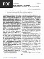 Functional Role of Heme Ligation in Cytochrome C