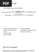 High-Low - Level Language