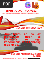 REPUBLIC ACT NO. 9262 - Anti-VAWC Act of 2004