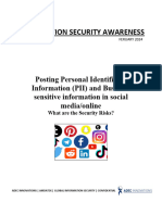 Information Security Awareness - February 2024 Posting On Social Media