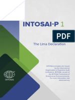 INTOSAI P 1 The Lima Declaration