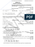 Module IV - Numerical Methods - I