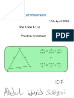 Sine-Rule Practice Worksheet