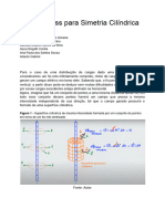 Lei de Gauss para Simetria Cilíndrica