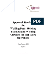 Approval Standard On Welding Pad, Welding Blankets and Welding Curtains For Hot Work Operations