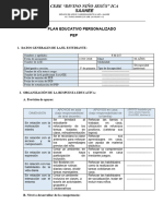 Pep Plan Educativo Personalizado para Trabajar