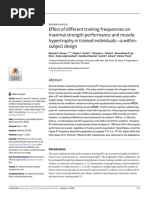 Effect of Different Training Frequencies On Maxima