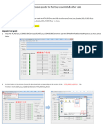 Upgrade Software Guide For Factory Assembly Line